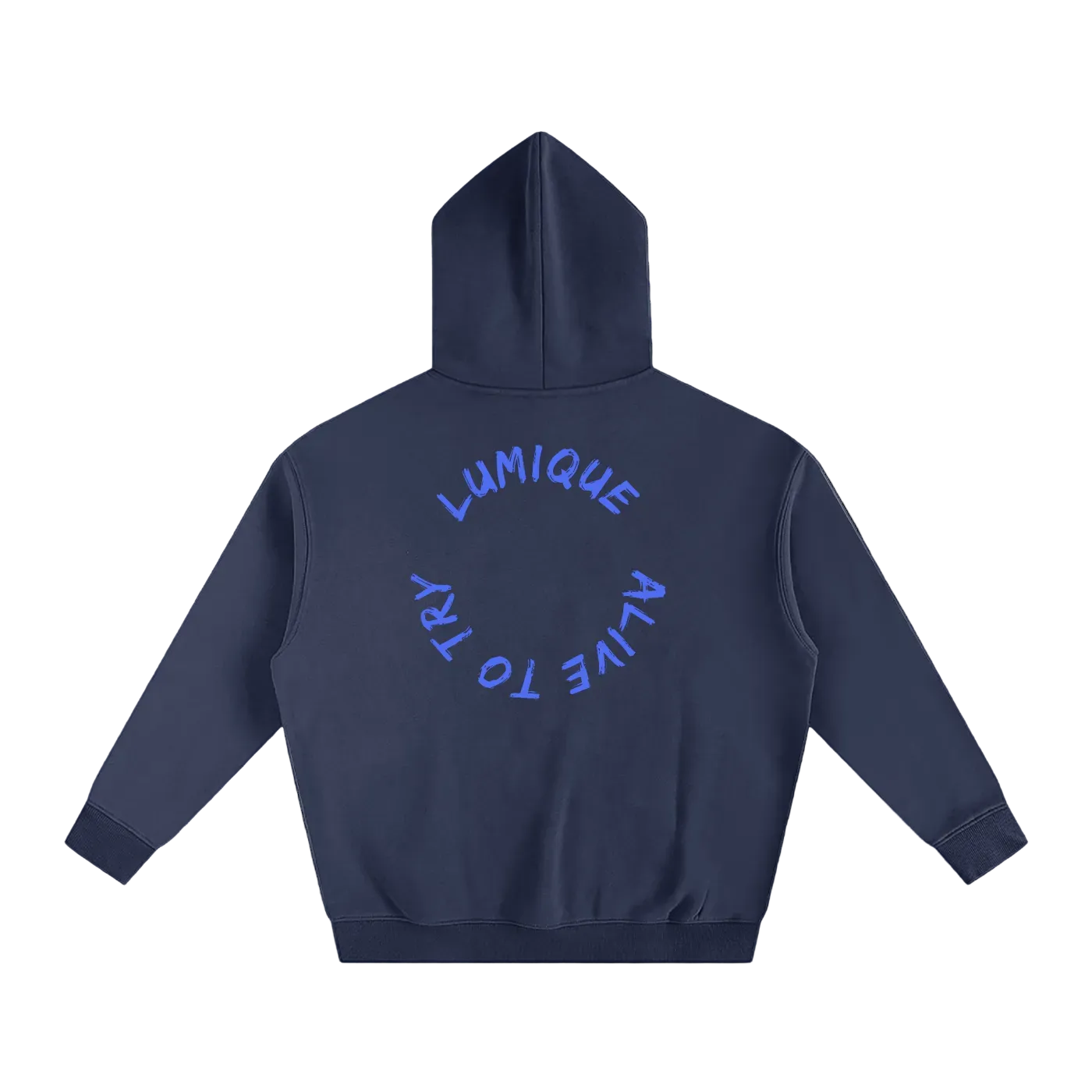 Lumique - Minimalist Oversized Fleece Hoodie