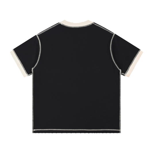 Lumique - Dynasty Script Contrast Tee