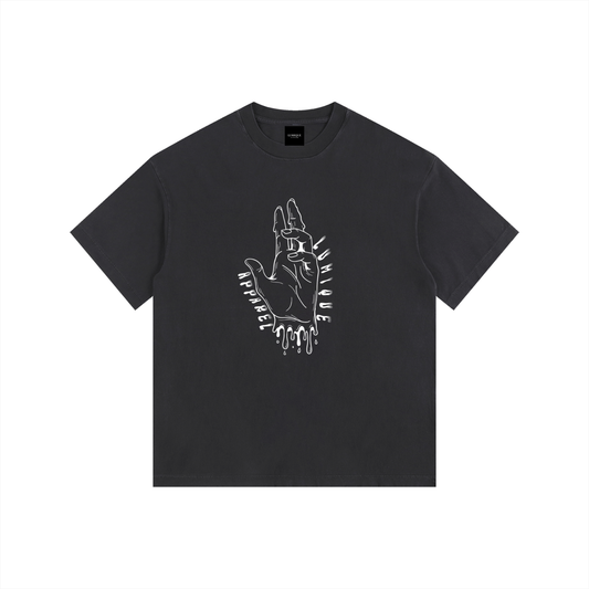 Lumique - White Acid Grab Tee