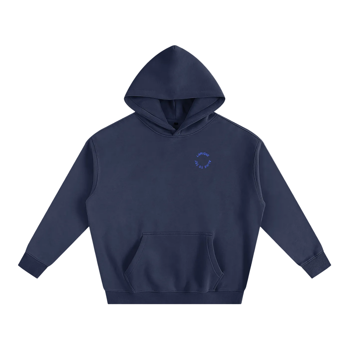 Lumique - Minimalist Oversized Fleece Hoodie