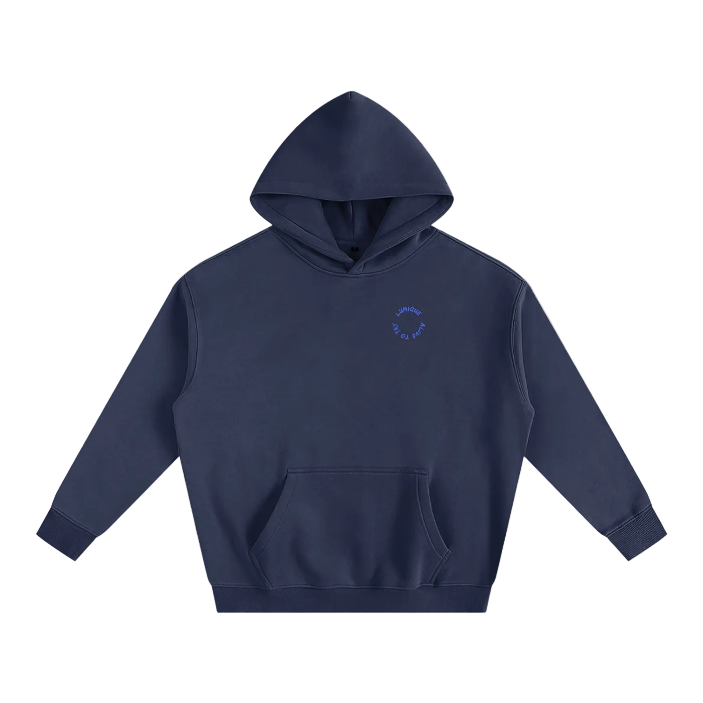 Lumique - Minimalist Oversized Fleece Hoodie