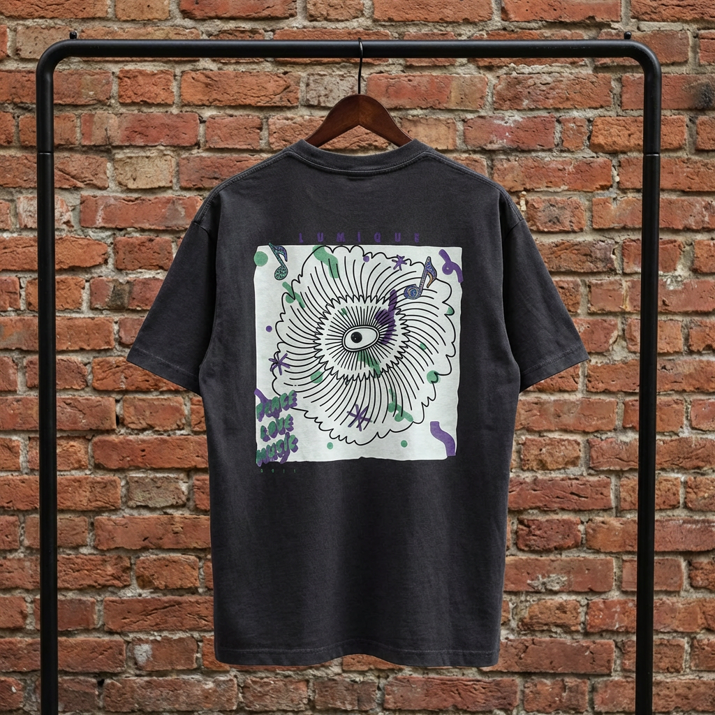 Enhanced: Lumique - Peace/Love/Music Tee