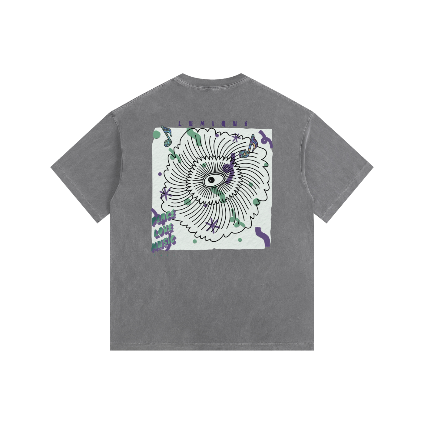 oversized, tee, washed