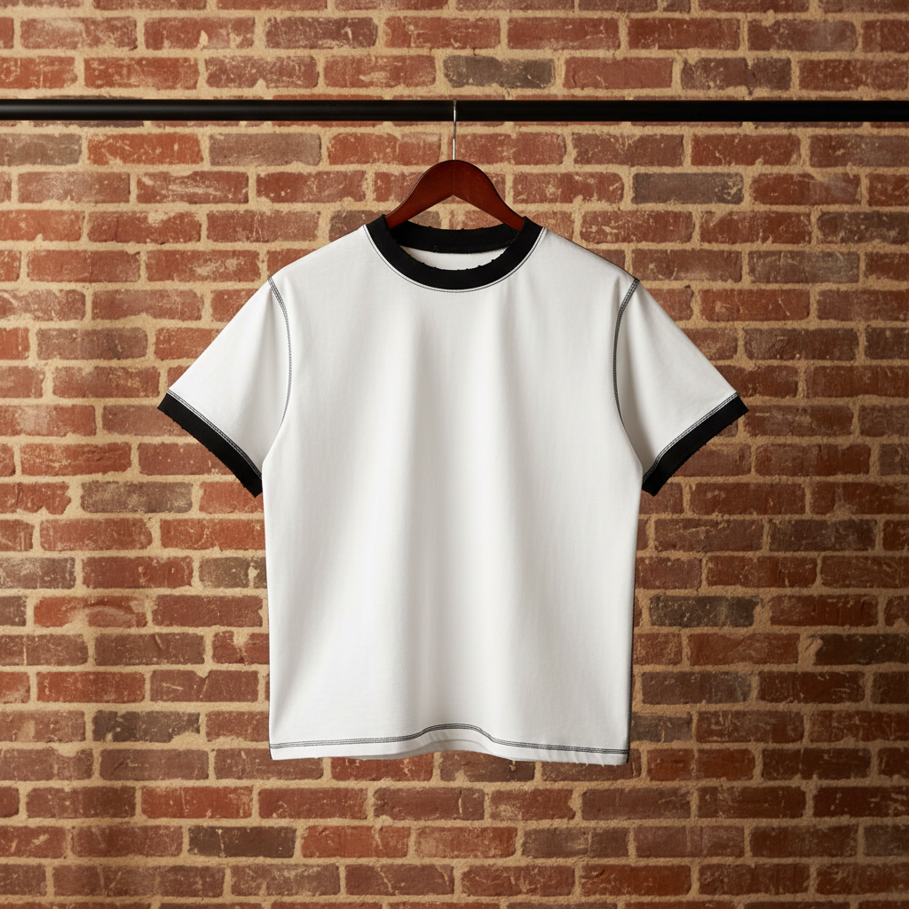 Enhanced: Lumique - 908 Heritage Contrast-Stitch Tee