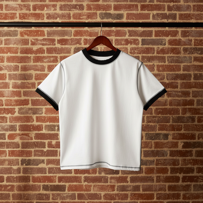 Enhanced: Lumique - 908 Heritage Contrast-Stitch Tee