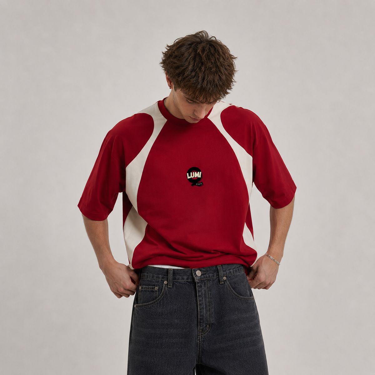 Lumique - Lumi-Q Retro Contrast Panel Tee