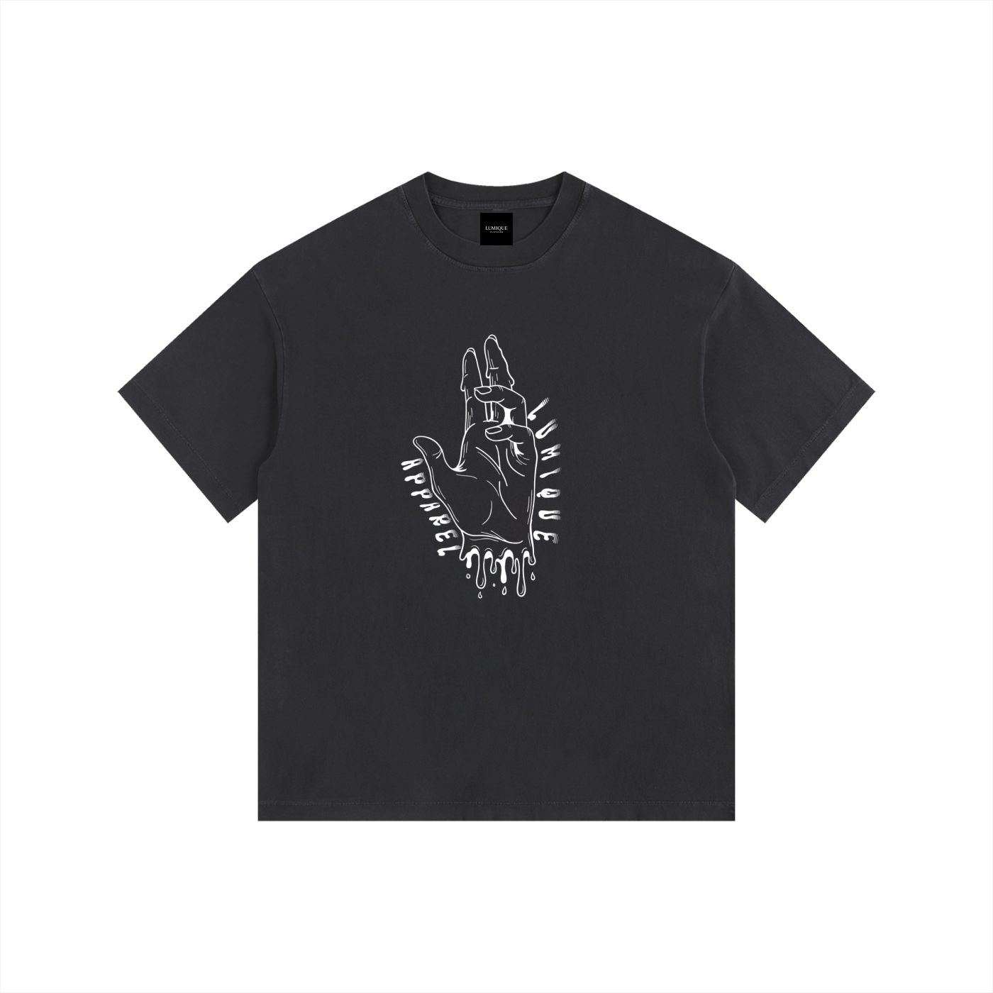 Lumique - White Acid Grab Tee