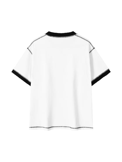 Lumique - Dynasty Script Contrast Tee